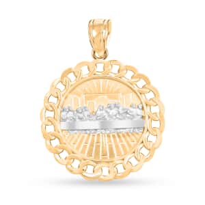 10K Yellow and White Gold Last Supper Pendant 1.90 Grams