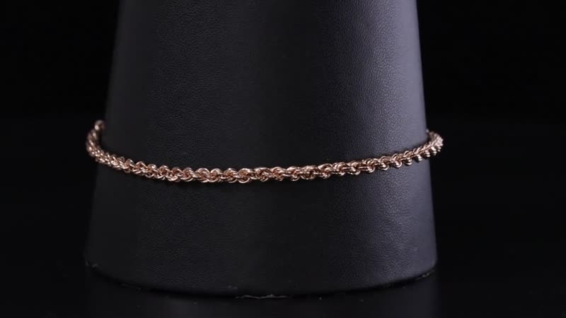 14K RG Over Sterling Silver Chain (9 Inches) (11.5 g)
