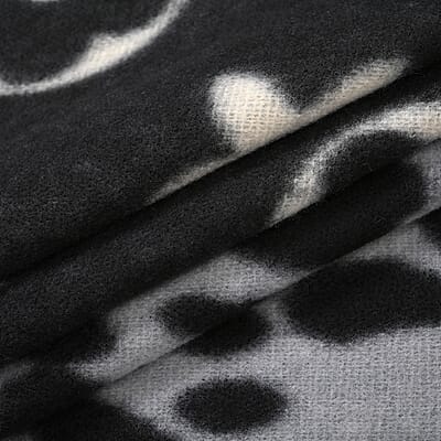 Black and Gray Leopard Print Shawl (29.52)