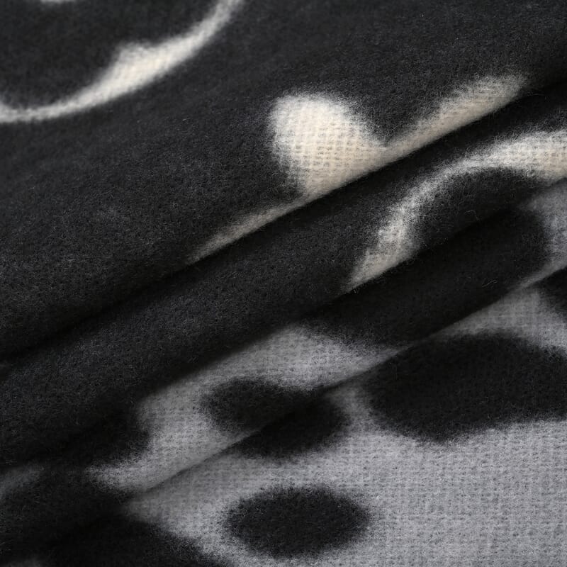 Black and Gray Leopard Print Shawl (29.52)