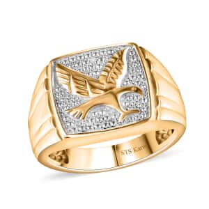 Karis Diamond Accent Men's Ring in 18K YG Plated (Size 10.0)