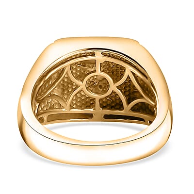 Karis Diamond Accent Men's Ring in 18K YG Plated (Size 10.0)
