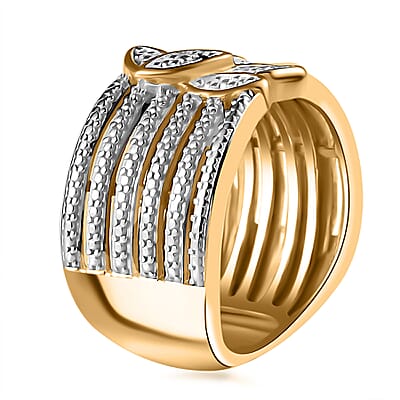 Karis Diamond Accent Ring in 18K YG Plated (Size 10.0)
