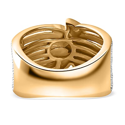 Karis Diamond Accent Ring in 18K YG Plated (Size 10.0)