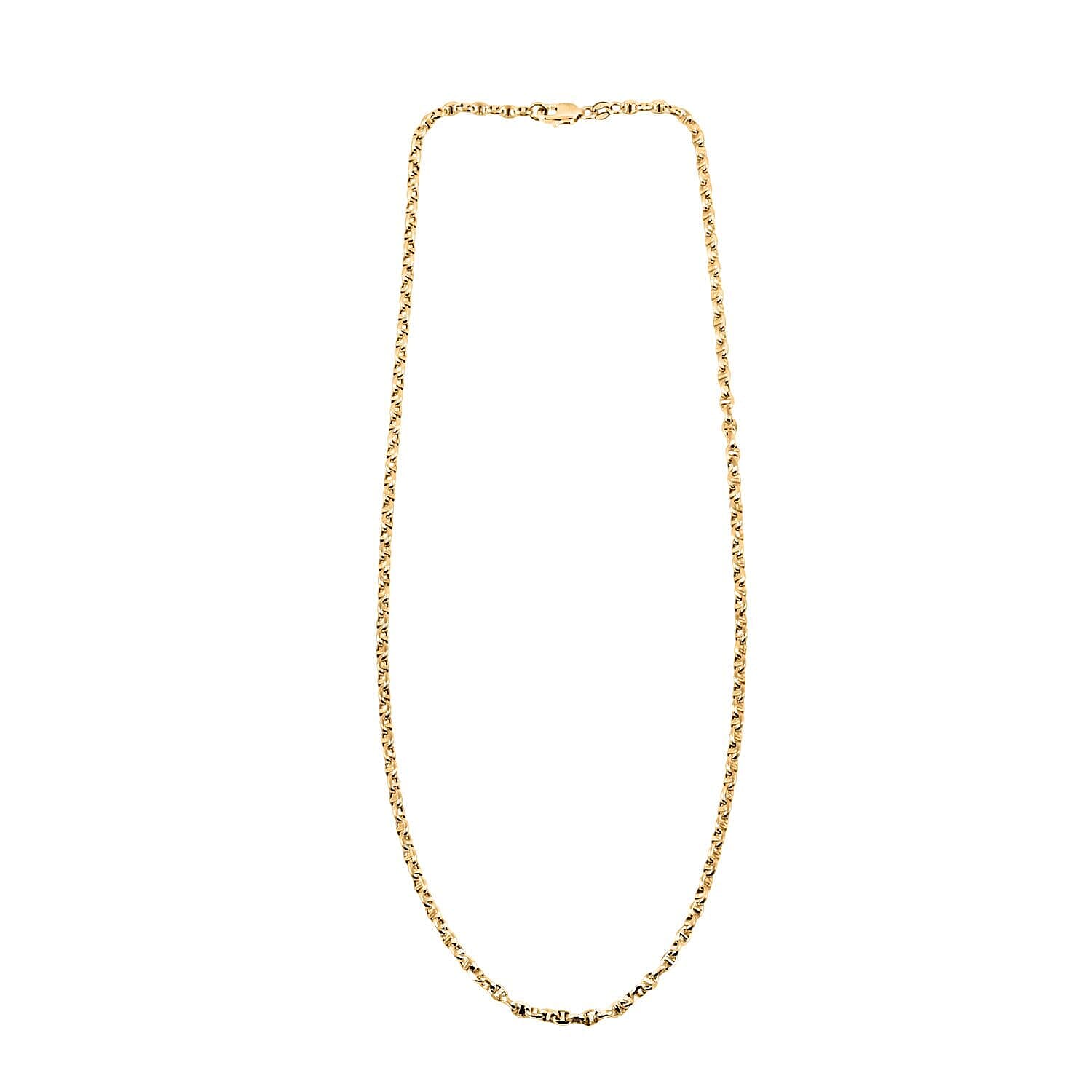 3mm Filk Chain Necklace in 14K Yellow Gold 4.45 Grams 18 Inches