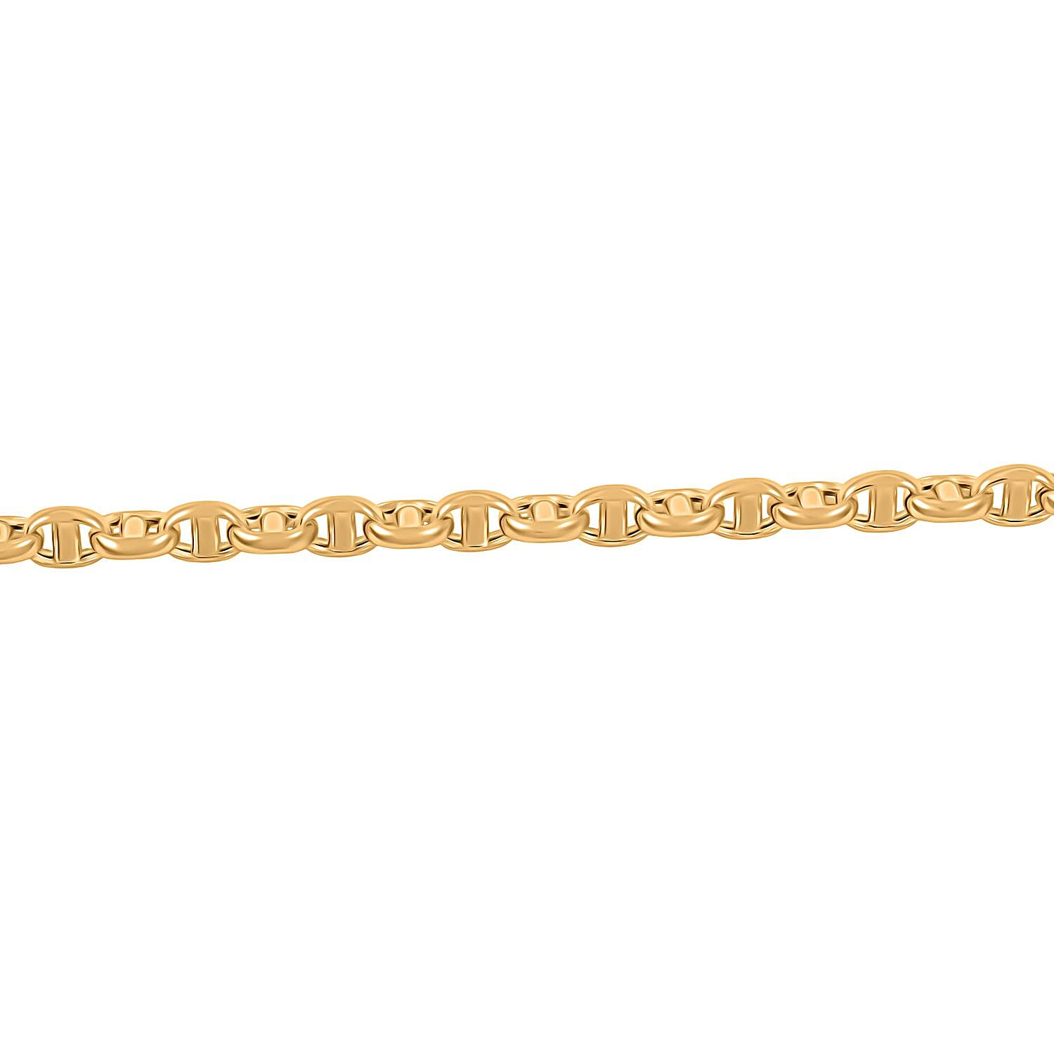 14K Yellow Gold 4.15mm Filk Chain Bracelet (8.00 In) 3.54 Grams
