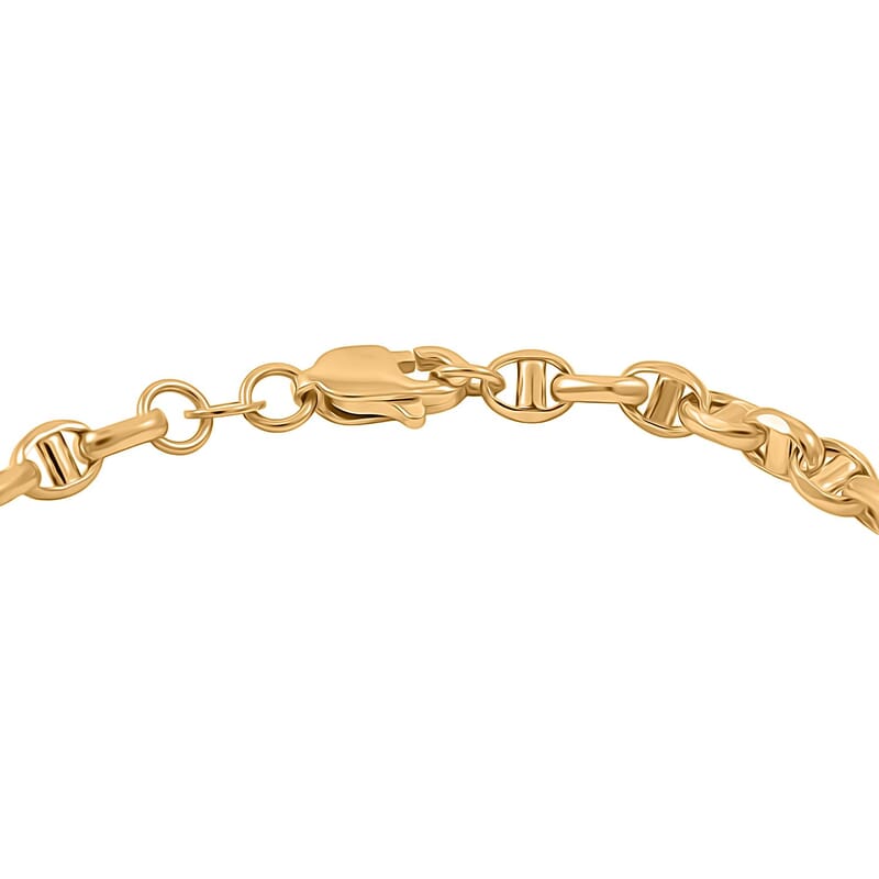 14K Yellow Gold 4.15mm Filk Chain Bracelet (8.00 In) 3.54 Grams