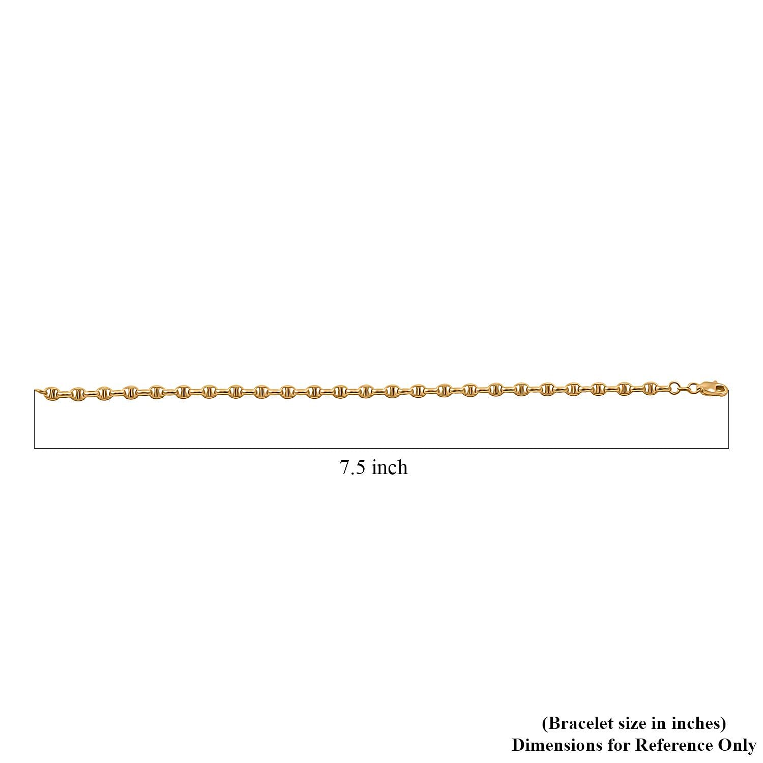 14K Yellow Gold 4.15mm Filk Chain Bracelet (8.00 In) 3.54 Grams