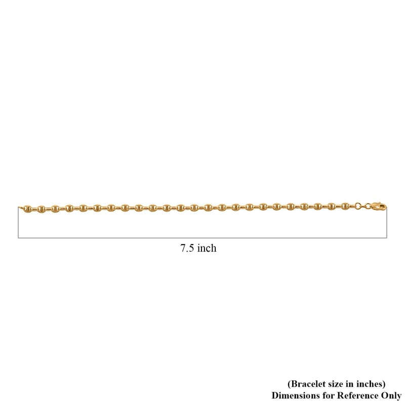 14K Yellow Gold 4.15mm Filk Chain Bracelet (8.00 In) 3.54 Grams