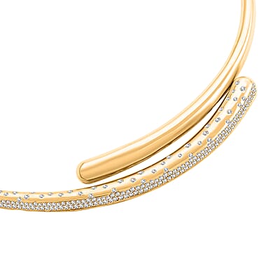 Clarte Sul Mare Collection Moissanite Necklace 16 Inches in Vermeil Yellow Gold Over Sterling Silver 1.80 ctw