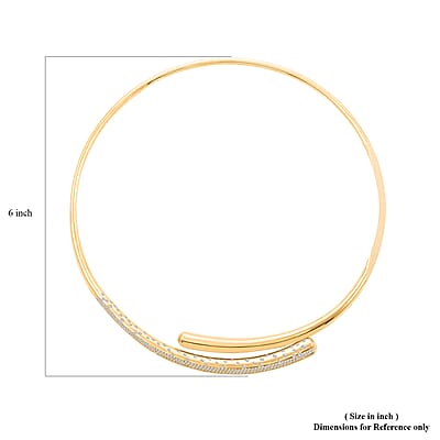 Clarte Sul Mare Collection Moissanite Necklace 16 Inches in Vermeil Yellow Gold Over Sterling Silver 1.80 ctw