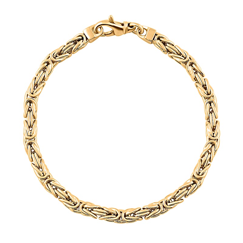 14K Yellow Gold Byzantine Chain Bracelet (7.50 In) 9.25 Grams