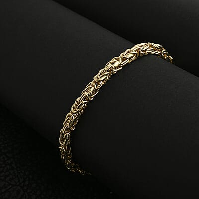 14K Yellow Gold Byzantine Chain Bracelet (7.50 In) 9.25 Grams