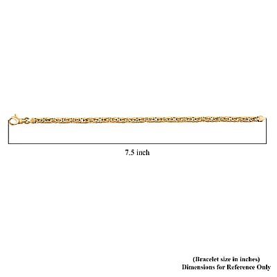 14K Yellow Gold Byzantine Chain Bracelet (7.50 In) 9.25 Grams