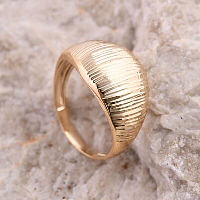 Sand Dunes Dome Ring in 10K Yellow Gold (Size 10.0) 1.75 Grams