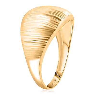 Sand Dunes Dome Ring in 10K Yellow Gold (Size 10.0) 1.75 Grams