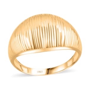 Sand Dunes Dome Ring in 10K Yellow Gold (Size 5.0) 1.75 Grams