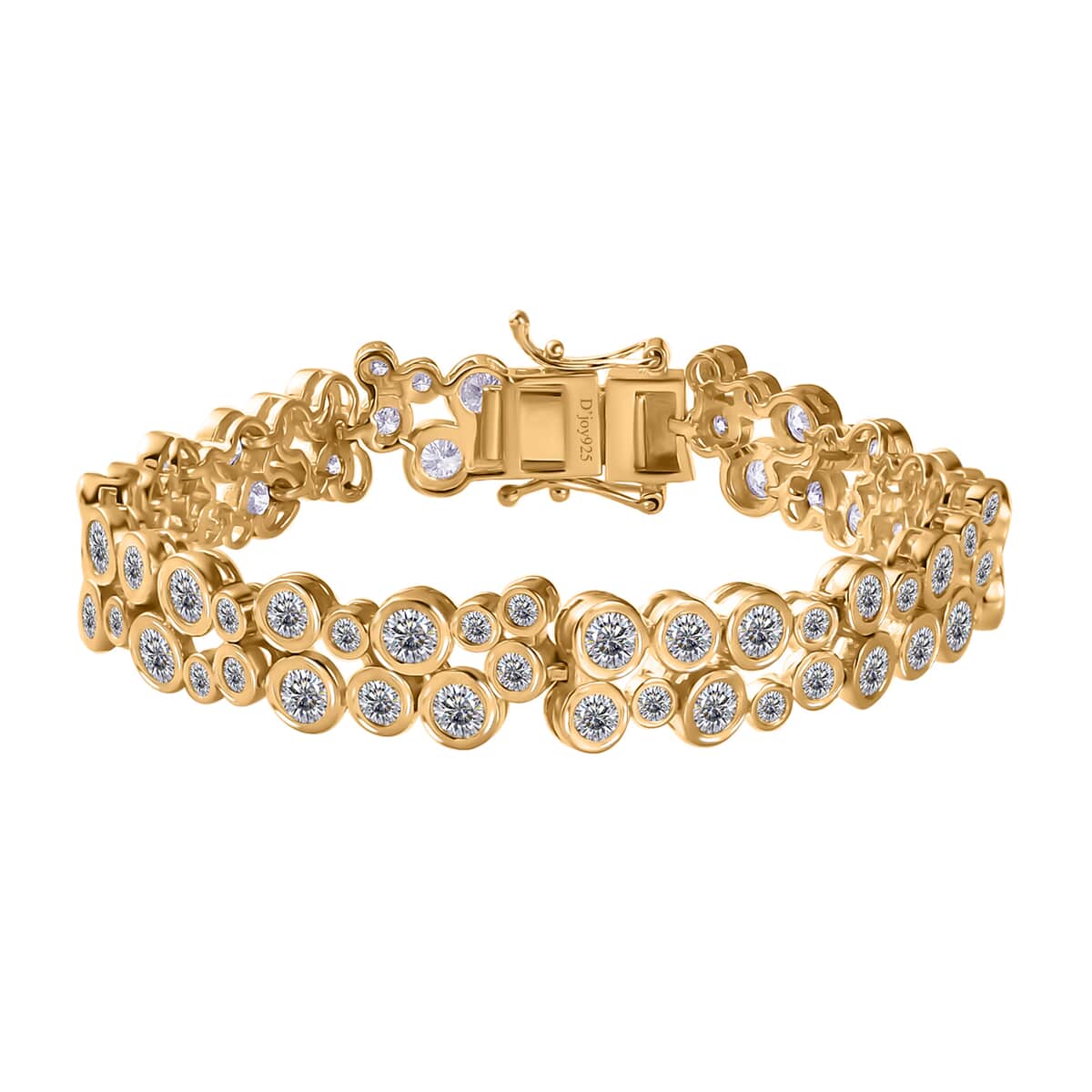 Moissanite Bracelet in 18K Vermeil YG Over Sterling Silver (6.50 In) 8.60 ctw image number 0