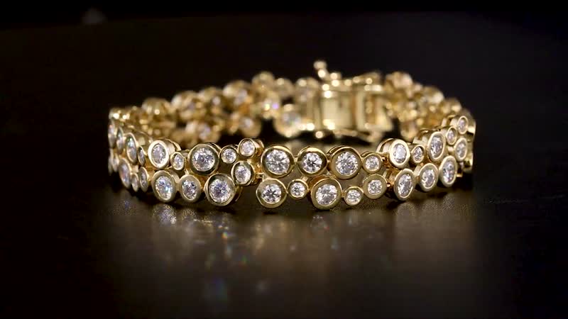 Moissanite Bracelet in 18K Vermeil YG Over Sterling Silver (6.50 In) 8.60 ctw
