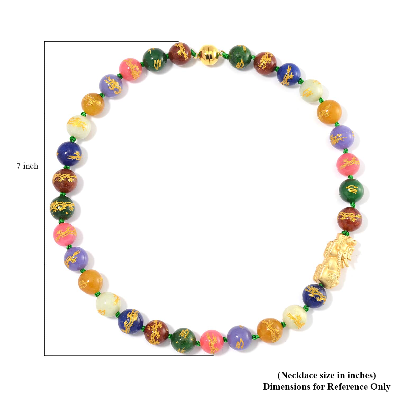 Necklace. 247. Colorful Silk Jade newest