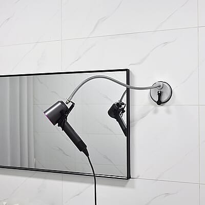 360-Degree Rotating Hands-Free Ultra Powerful 4.6'' Rubber Suction Cup Hair Tool Holder