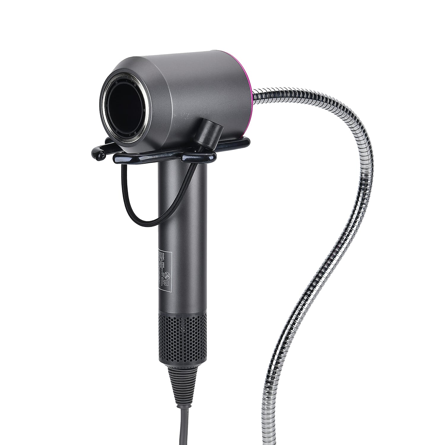 360-Degree Rotating Hands-Free Ultra Powerful 4.6'' Rubber Suction Cup Hair Tool Holder