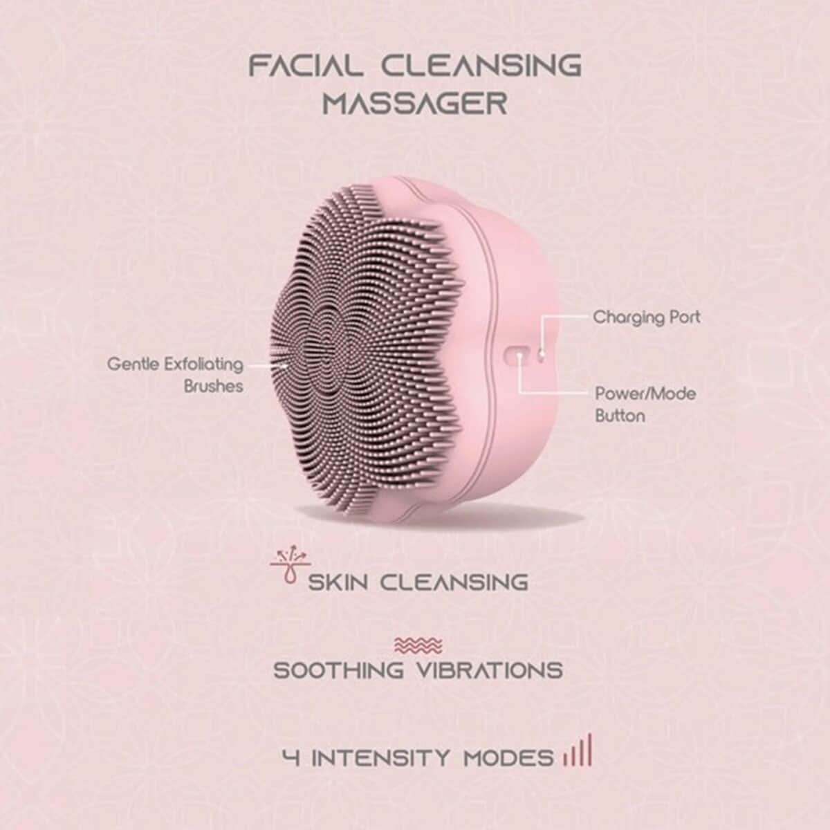 SLF Facial Cleanser Massager - Pink image number 1