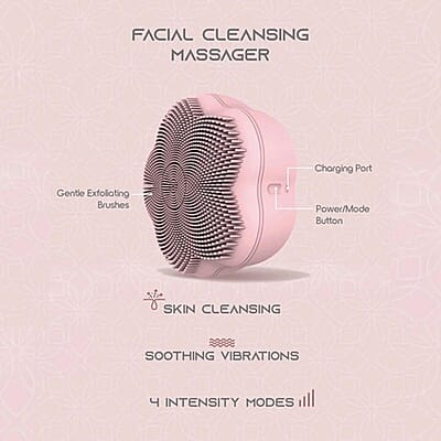 SLF Facial Cleanser Massager - Pink