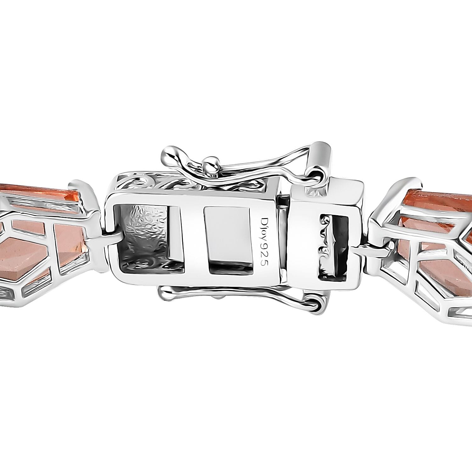 D'Joy Morganique Quartz (Triplet) Tennis Bracelet in Rhodium Over Sterling Silver (7.25 In) 45.00 ctw