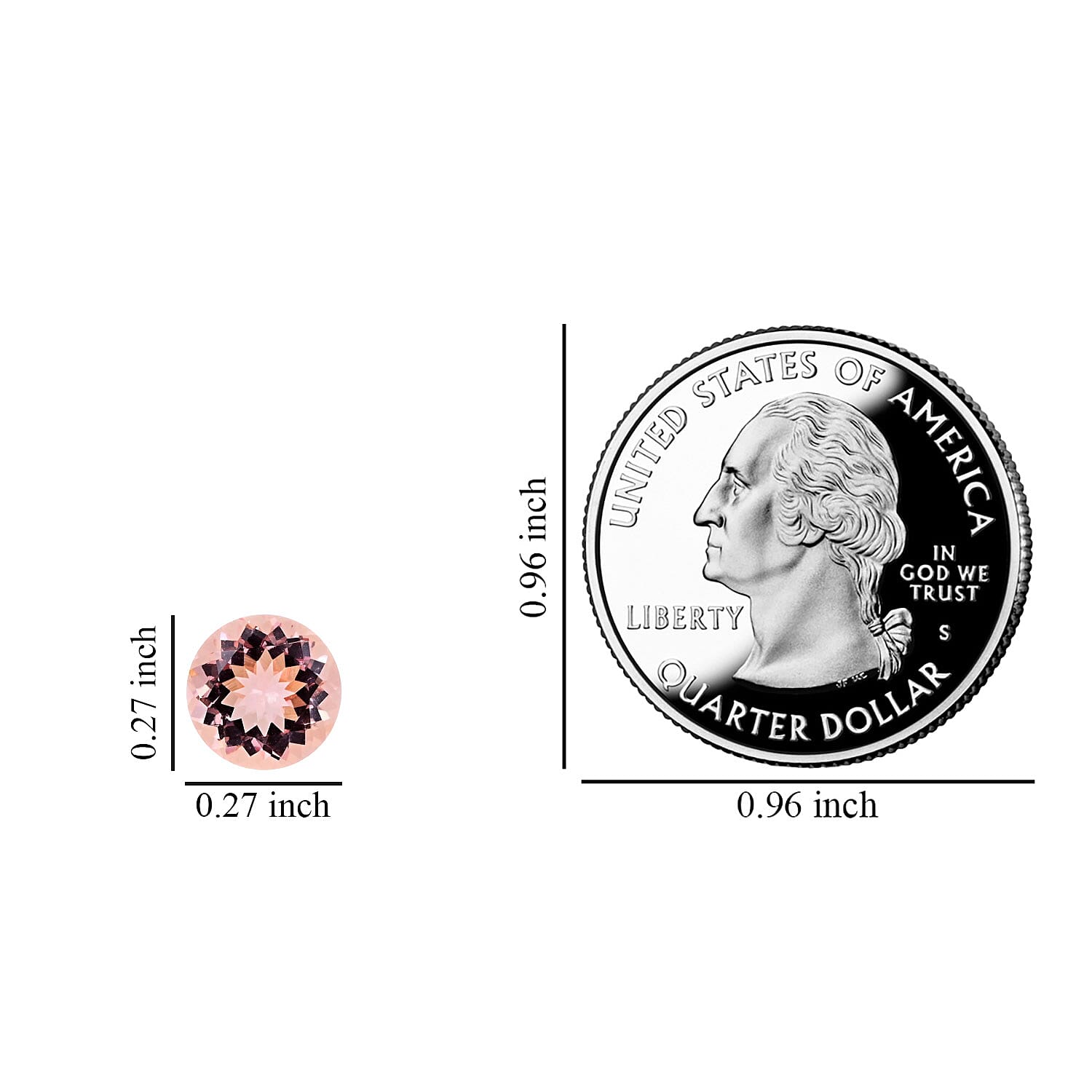 AAAA Pink Morganite (Rnd 7 mm) 1.00 ctw