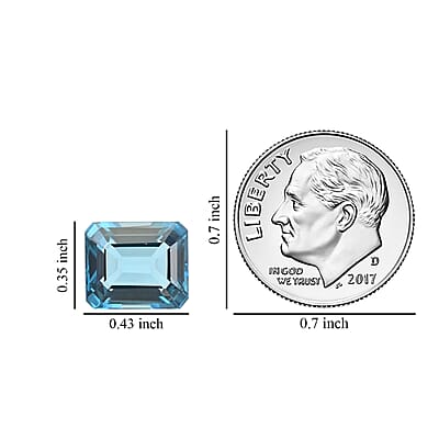 AAAA London Blue Topaz (Oct 11x9 mm) 5.00 ctw
