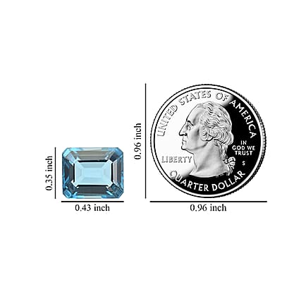 AAAA London Blue Topaz (Oct 11x9 mm) 5.00 ctw