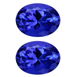 AAAA Tanzanite Set of 2 (Ovl 7x5 mm) 1.50ctw