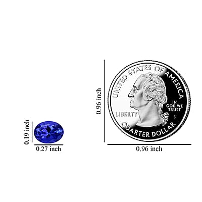 AAAA Tanzanite Set of 2 (Ovl 7x5 mm) 1.50ctw