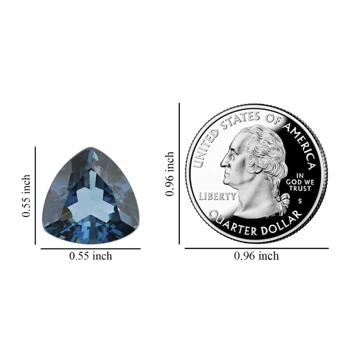 AAAA London Blue Topaz (Trl 14 mm) 10.00 ctw image number 4