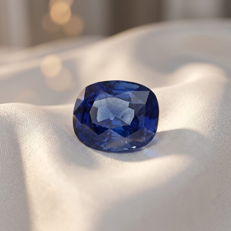 Certified and Appraised AAAA Royal Ceylon Blue Sapphire (Cush Free Size) 3.00 ctw