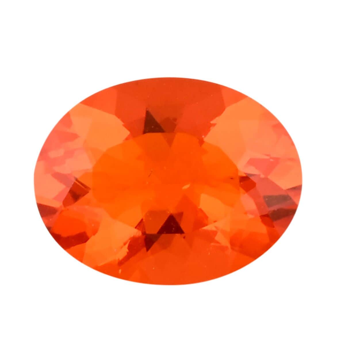 AAAA Crimson Fire Opal (Ovl 9x7 mm) 1.00 ctw image number 0