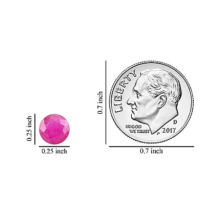 AAA Montepuez Ruby (Rnd 6.5 mm) 1.20 ctw
