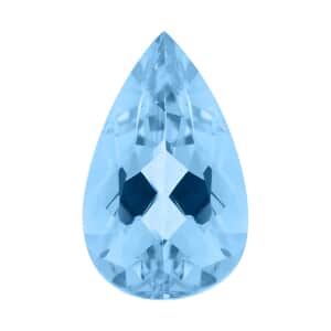 Certified & Appraised AAAA Santa Maria Aquamarine (Pear Free Size) 3.00 ctw