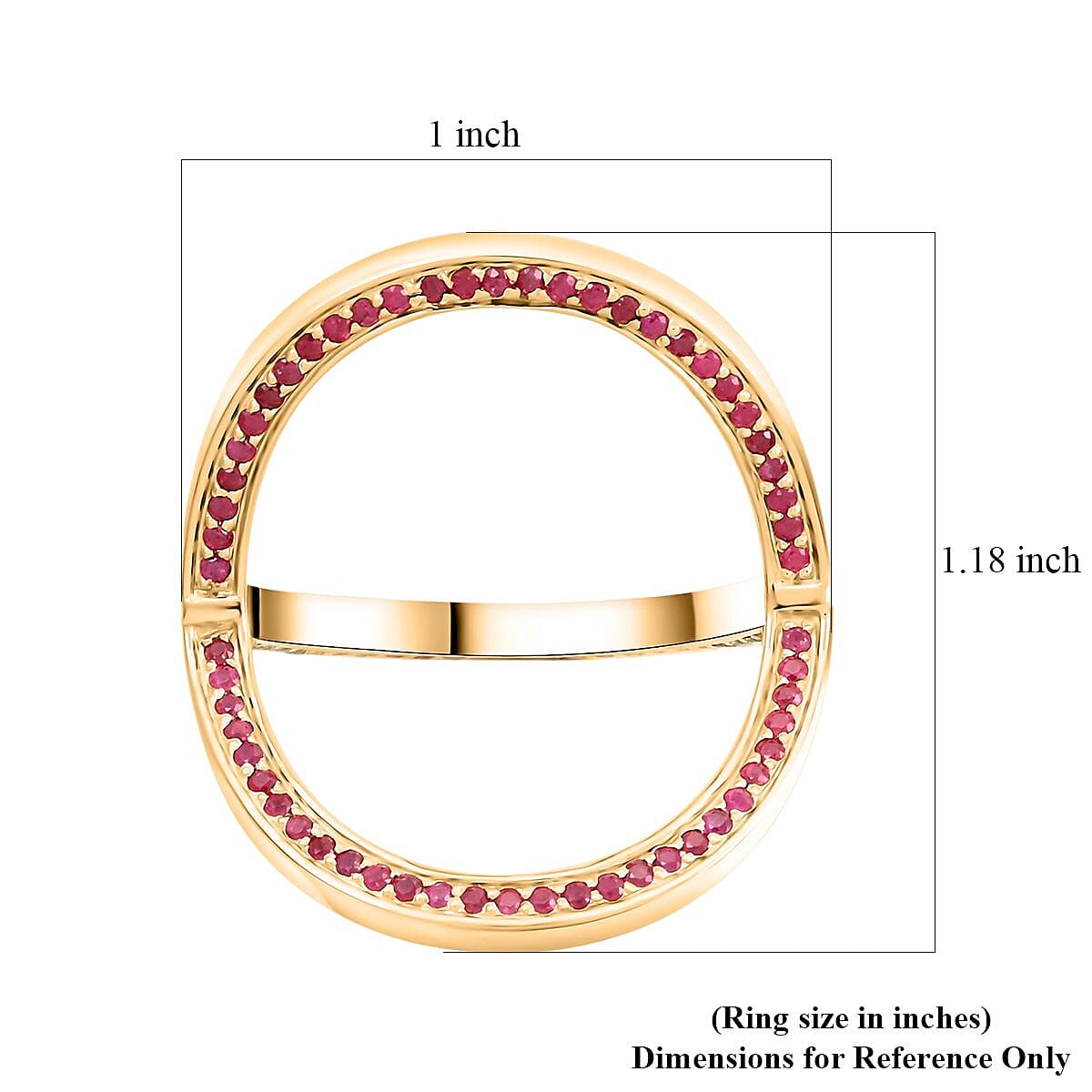 Clarte Trisecta Collection Multi Sapphire, Moissanite and Ruby Ring in Vermeil Yellow Gold Over Sterling Silver (Size 10.0) 1.50 ctw image number 5