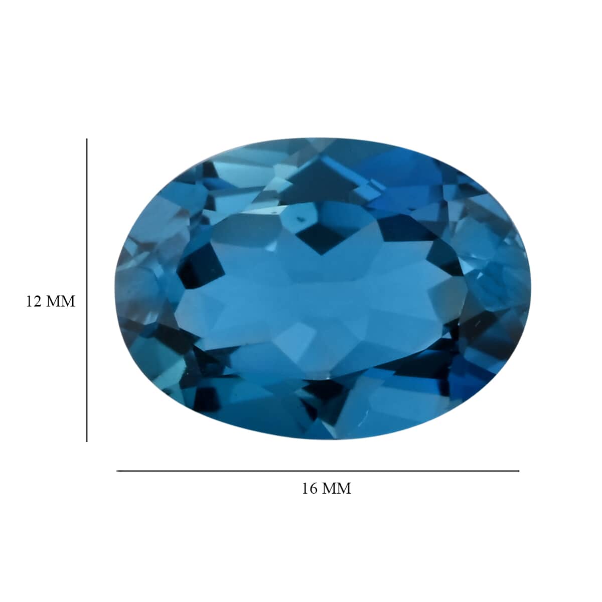 AAAA London Blue Topaz (Ovl 16x12 mm) 11.50 ctw image number 6