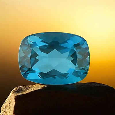 AAAA London Blue Topaz (Cush 16x12 mm) 11.50 ctw