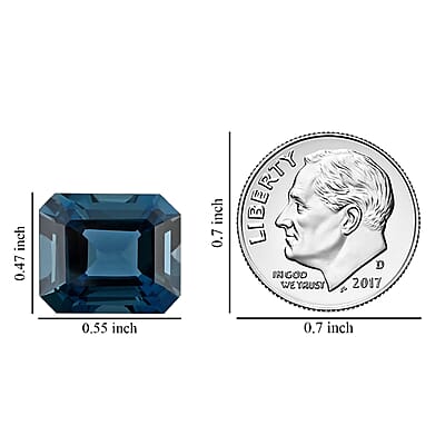 AAA London Blue Topaz (Oct 14x12 mm) 11.50 ctw