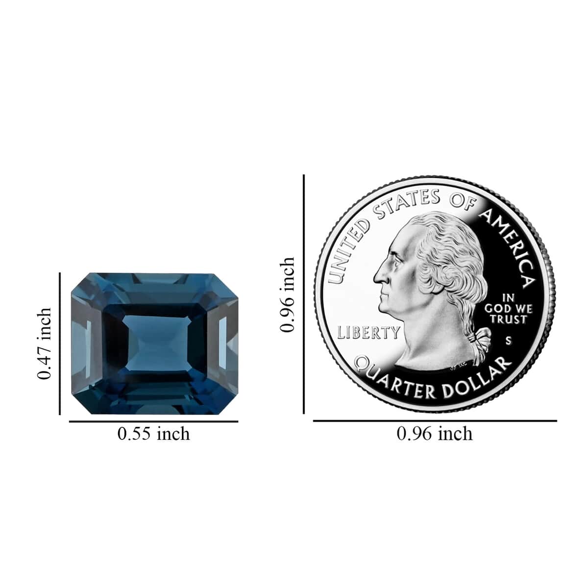 AAA London Blue Topaz (Oct 14x12 mm) 11.50 ctw image number 5