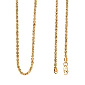 Doorbuster 2.20mm Rope Chain Necklace in 22K Yellow Gold 4.40 Grams 20 Inches