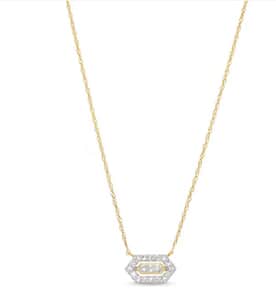 10K Yellow Gold Luxuriant Lab Grown Diamond SI Necklace 18 Inches 0.10 ctw
