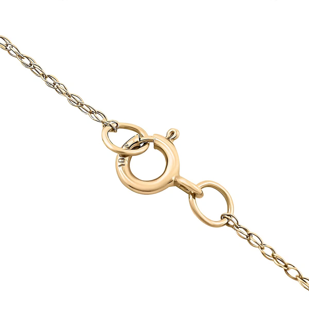 10K Yellow Gold Luxuriant Lab Grown Diamond SI Necklace 18 Inches 0.10 ctw image number 7