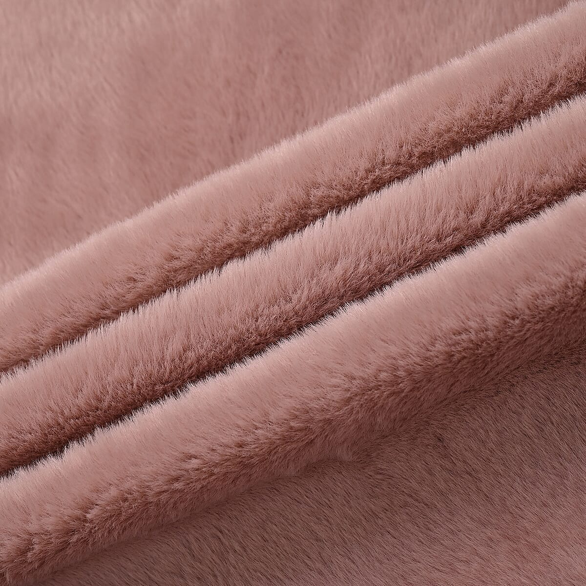 Tamsy Pink Faux Fur Poncho image number 4