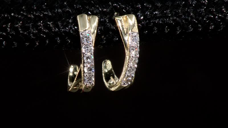 10K Yellow Gold Luxuriant Lab Grown Diamond SI Earrings 0.10 ctw
