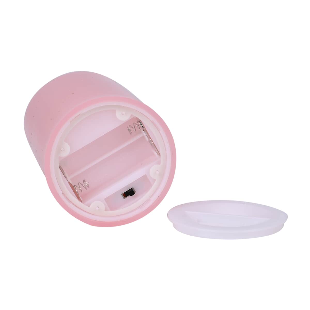 Doorbuster Set of 3 Flameless and Fireless Pink Colored Plastic Candle without Remote Control (2xAA Battery not included) image number 2